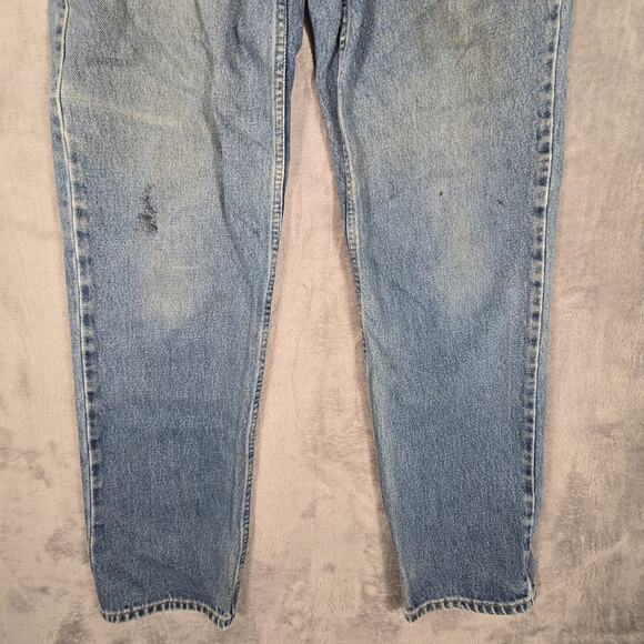 Vintage Levi's 550 Relaxed Fit Men's Jeans 32x34 Grunge Y2K Light Blue 1998 - Picture 3 of 13